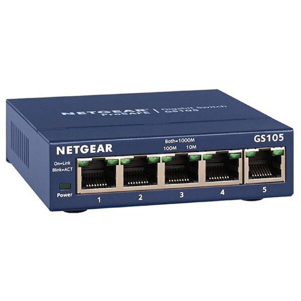 Netgear 5-Port Gigabit Ethernet Unmanaged Switch (GS105AU)