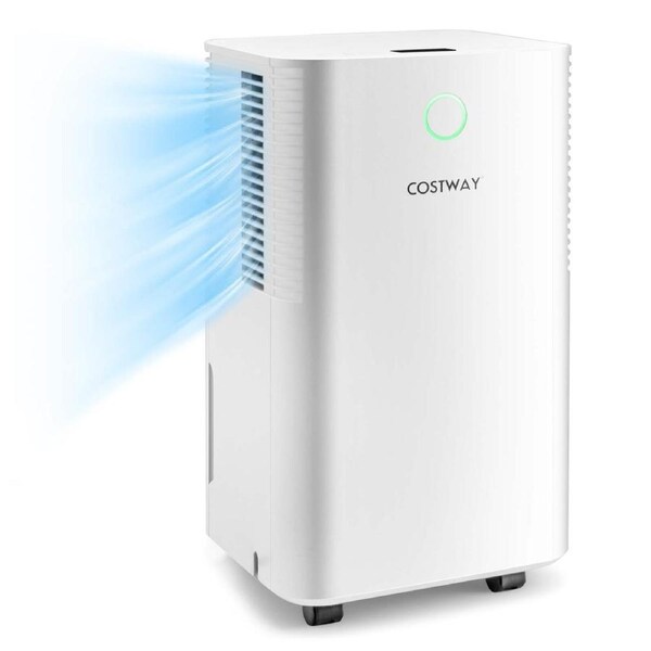 Costway 15L 10-15? Dehumidifier w/3 Modes 2 Speeds 24H Timer 2L Water Tank Auto Defrost Auto/Manual Basements