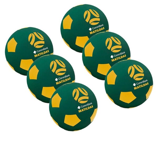 6PK Matildas Super High Bounce Outdoor Traning Soccer Ball Soft Material 60mm