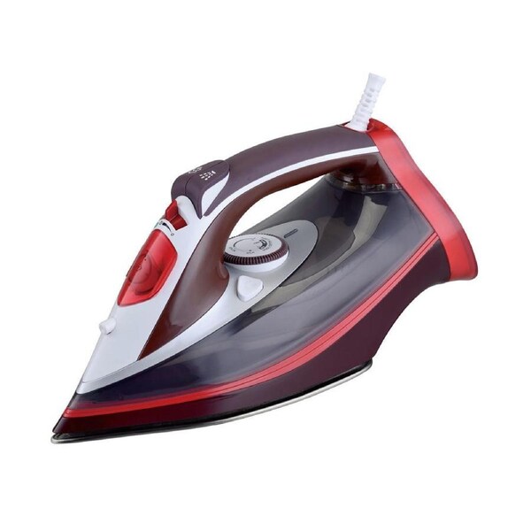 Maxim Deluxe Stainless Steel Steam Iron 2200W Black/White/Red