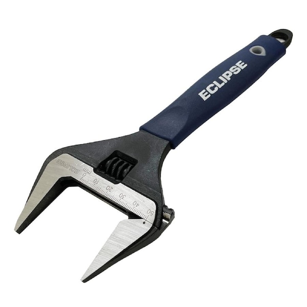 Eclipse 10 Inch Extra Wide Jaw Adjustable Wrench 250mm Chrome Black