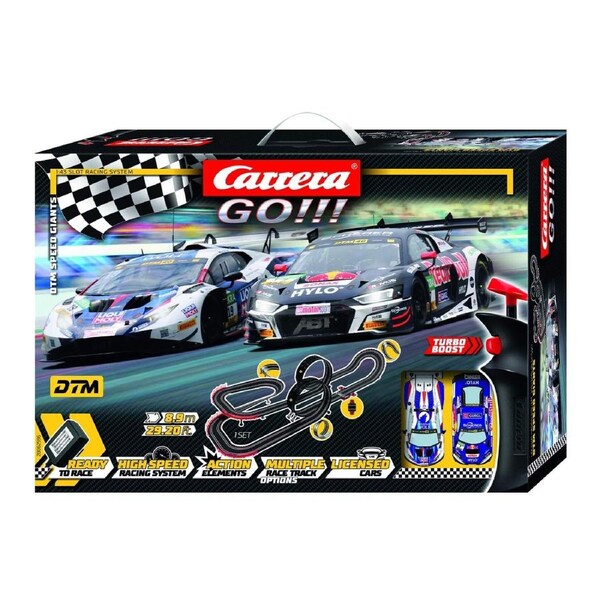 Carrera GO!!! DTM Speed Giants 1:43 Slot Car Racing Set