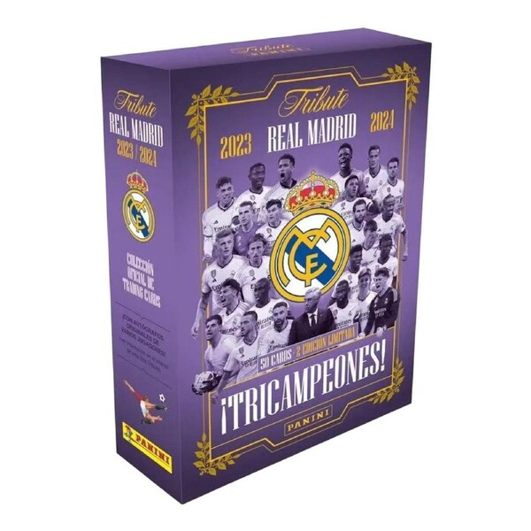 Panini 2023/2024 Real Madrid Tribute Three-Time Champion Soccer Hobby Box