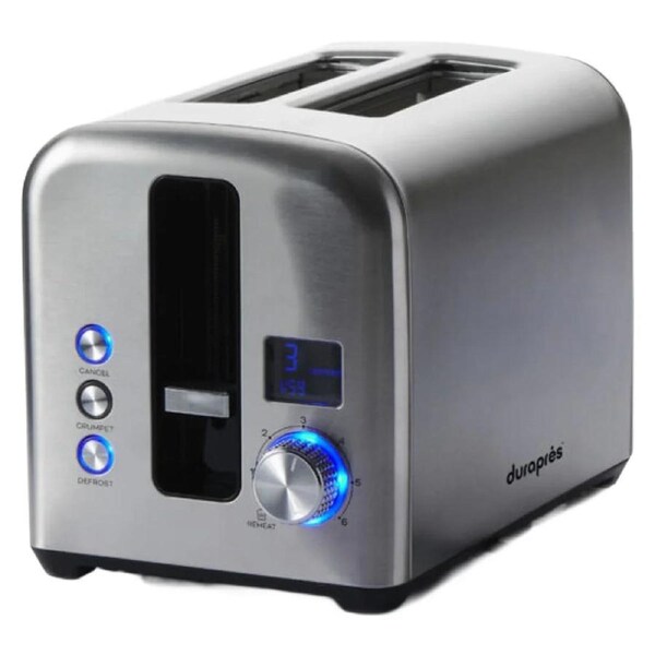 Durapres Toaster IQ 2 Slice Toast Digital Stainless Steel