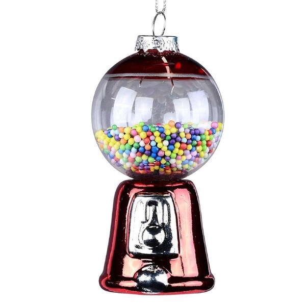 11cm Red Gumball Machine Replica Christmas Tree Ornament