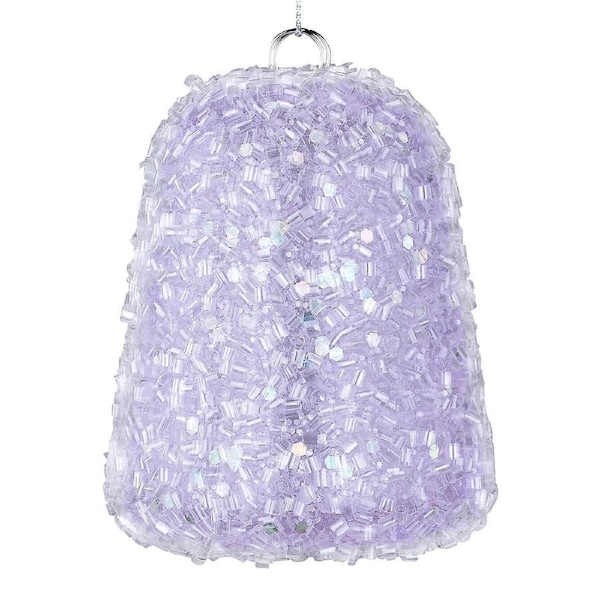 80mm Pastel Purple Sugar Gummy Look Christmas Bauble