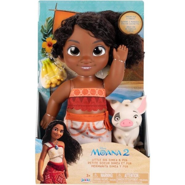 Disney Moana 2 Little Sis Simea & Pua Petite 15cm Doll