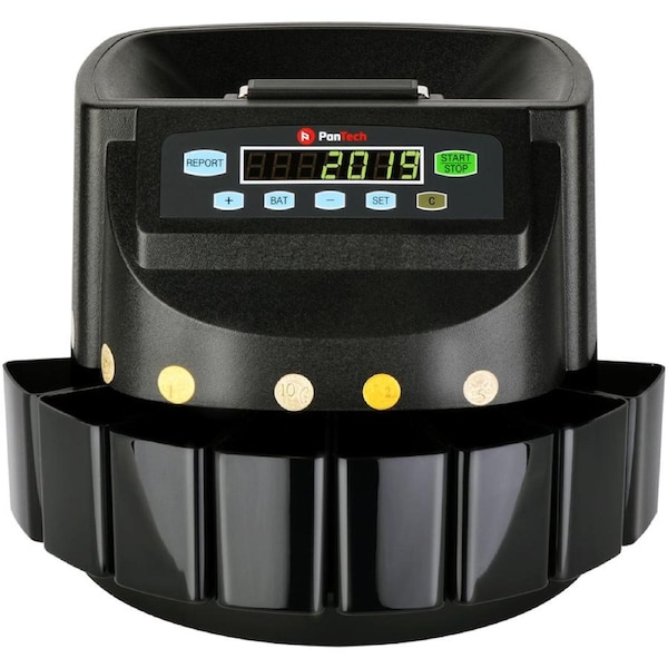 PanTech Australian Coin Sorter Coin Counter Machine Automatic Electronic PT-CSB-BLACK
