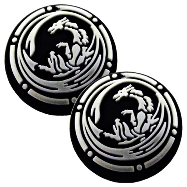 Thumb Grips x2 For PS4 PS5 XBOX ONE Xbox Series X Toggle Cover Cap - Dragon