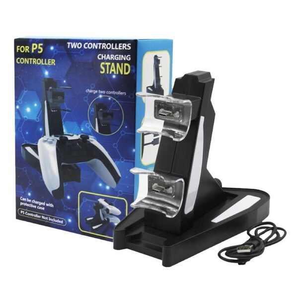 Dual Controller Charge Station For PS5 Charger Stand