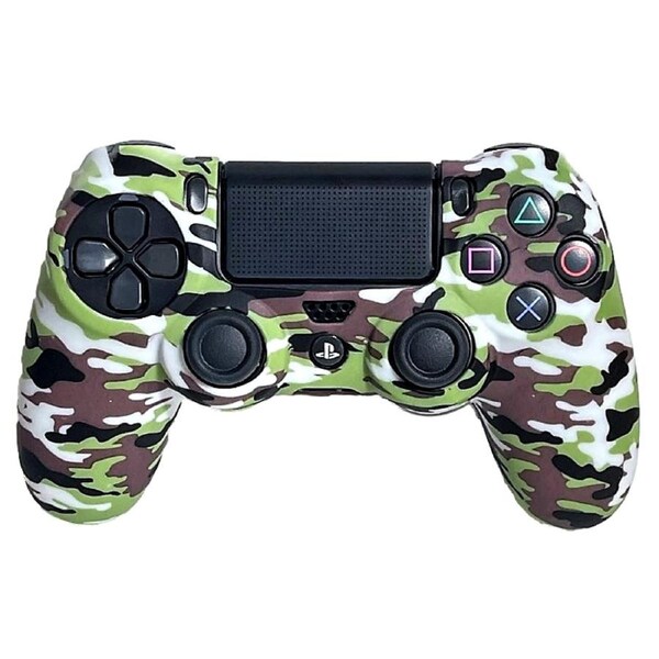 Silicone Cover For PS4 Controller Case Skin White Camo