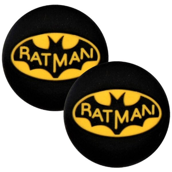 Thumb Grips x 2 For PS4 PS5 XBOXONE Xbox Series X Toggle Cover Cap Black Batman