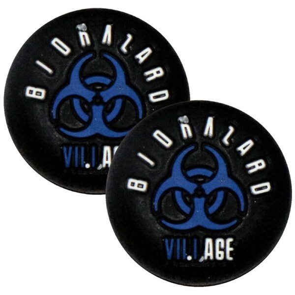 Thumb Grips x 2 For PS4 PS5 XBOXONE Xbox Series X Toggle Cover Biohazard Blue
