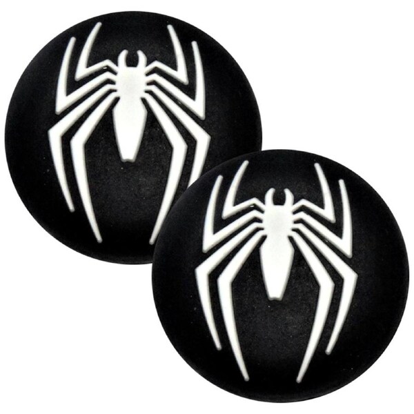 Thumb Grips x 2 For PS4 PS5 XBOXONE Xbox Series X Toggle Caps Spiderman Black