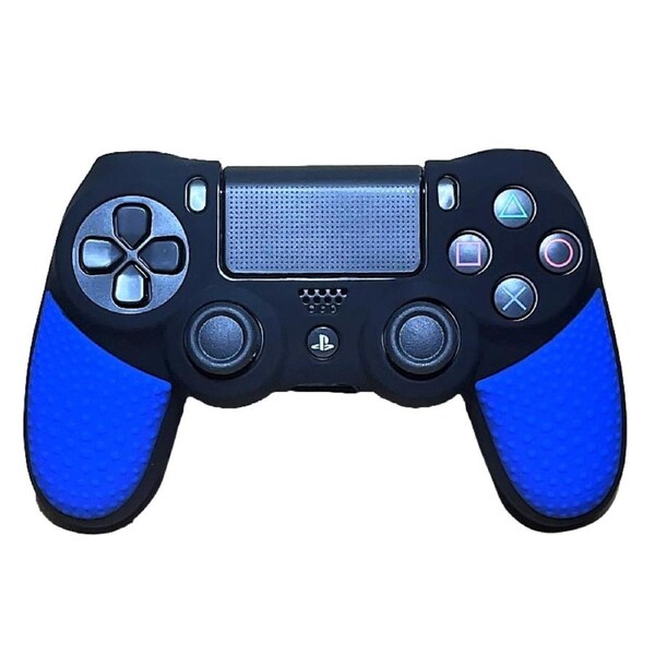Silicone Cover For PS4 Controller Case Skin Black/Blue
