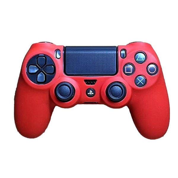 Silicone Cover For PS4 Controller Case Skin Red