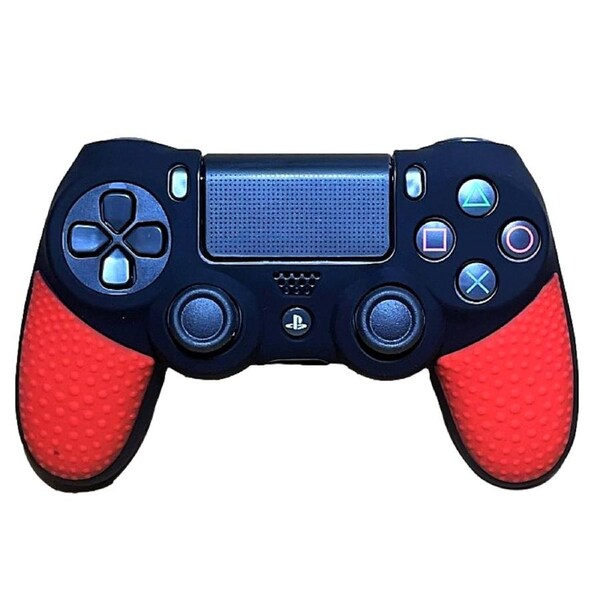 Silicone Cover For PS4 Controller Case Skin Black/Red
