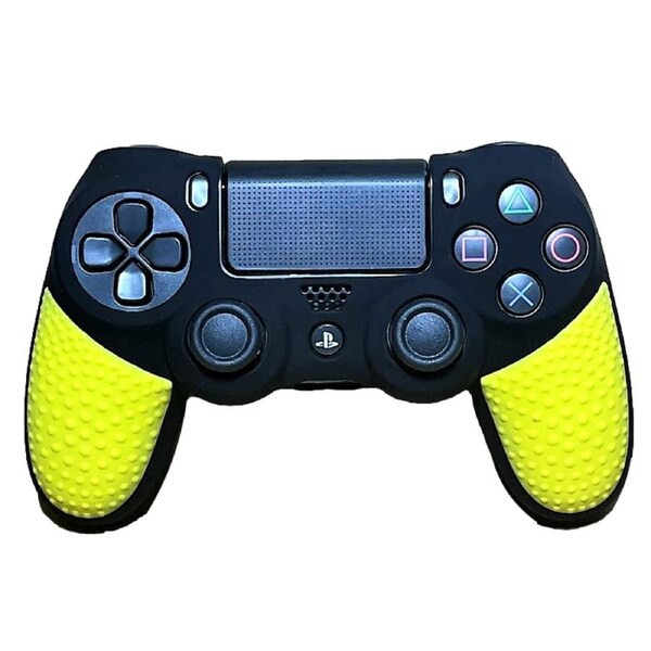 Silicone Cover For PS4 Controller Case Skin Black/Yellow