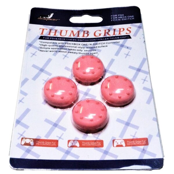 4 x Thumb Grips For PS4 PS5 XBOX ONE Xbox Series X Toggle Cover Pink