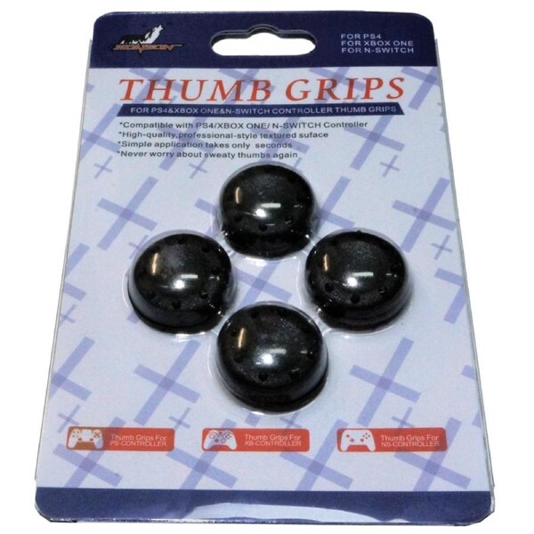 4 x Thumb Grips For PS4 PS5 XBOX ONE Xbox Series X Toggle Cover Black