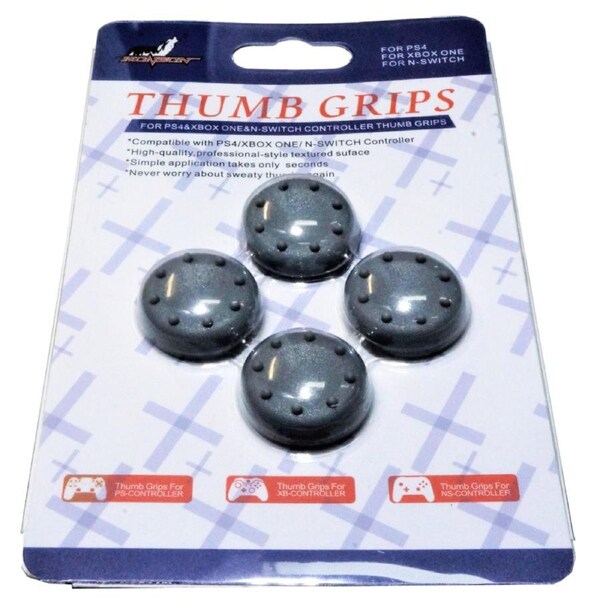 4 x Thumb Grips For PS4 PS5 XBOX ONE Xbox Series X Toggle Cover Grey
