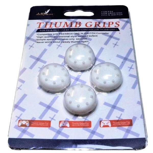 4 x Thumb Grips For PS4 PS5 XBOX ONE Xbox Series X Toggle Cover Caps White