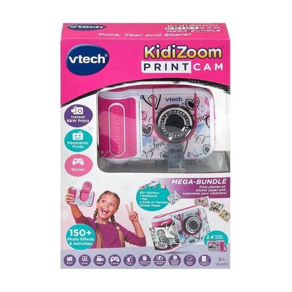 Vtech Kidizoom Print Cam Mega Bundle - Pink