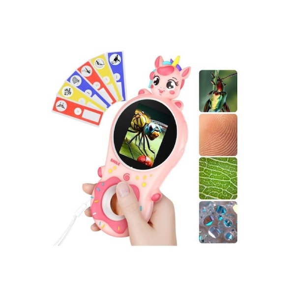 JOYBUY Handheld Digital Microscope 500X Magnification with Photo & Video for Kids