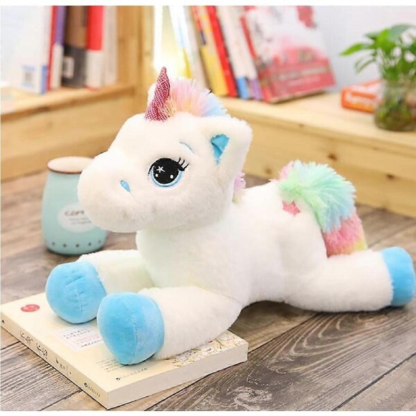 JOYBUY 40cm Luminous Unicorn Plush Toy – LED Rainbow Light-Up Stuffed Animal