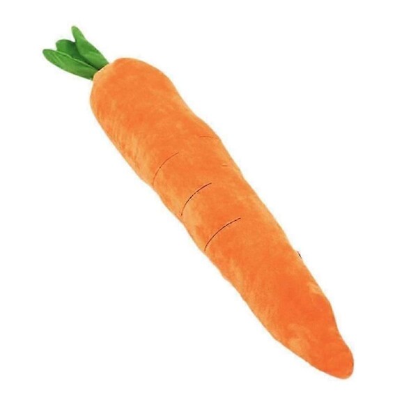 JOYBUY The Mellow Dog Calming Carrot Toy – Sturdy Plush with Multi Squeakers