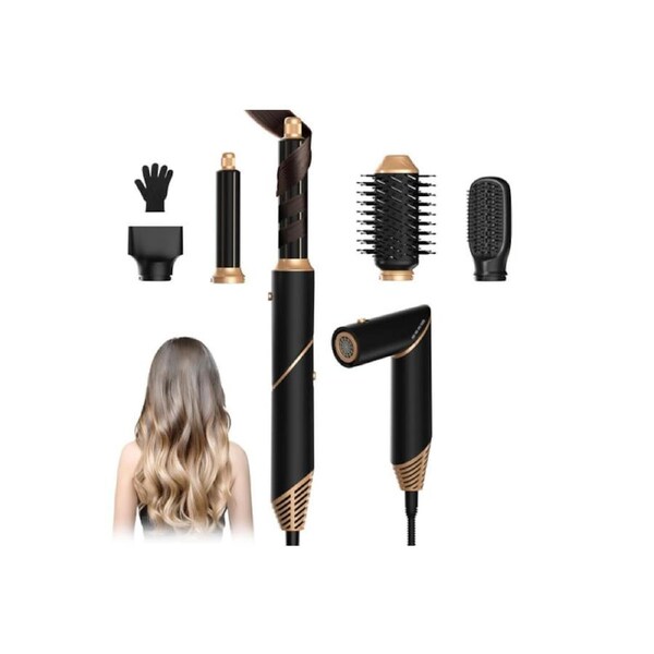 JOYBUY 5 in 1 Hair Dryer Brush Styler Curling Wrapping Blow Dryer Brush Tool