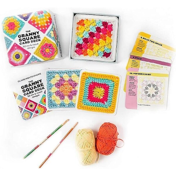 JOYBUY The Granny Square Card Deck – 50 Mix & Match Crochet Design Cards