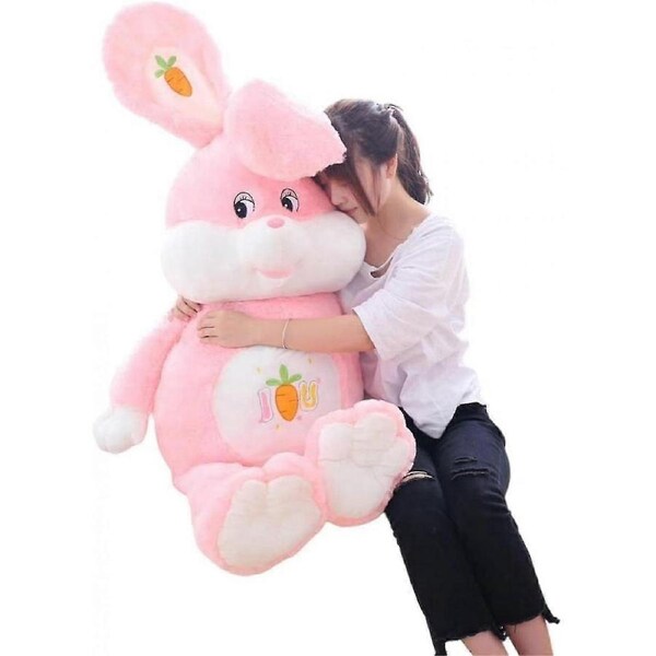 JOYBUY 28" Giant Pink Rabbit Plush Toy – Bunny Stuffed Animal Easter Gift