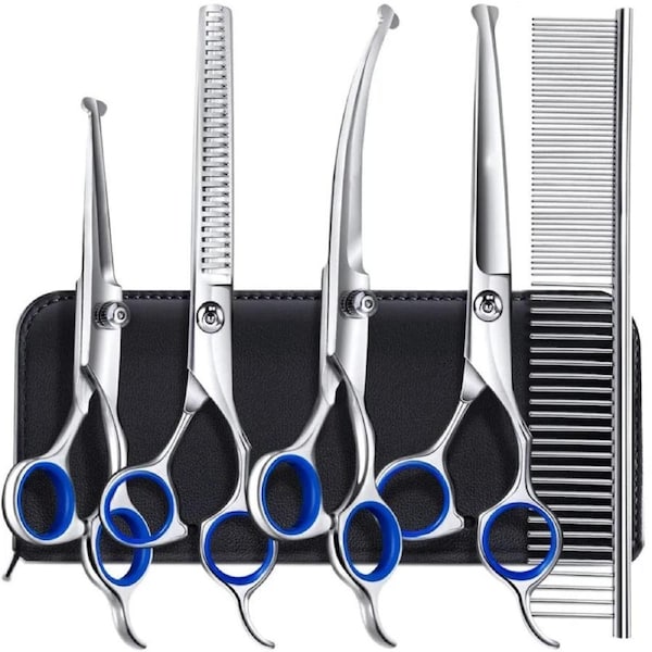 JOYBUY 6 in 1 Professional Stainless Steel Dog Grooming Scissors Set