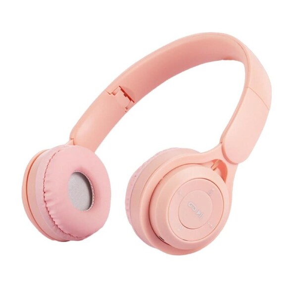 JOYBUY Y08 Wireless Bluetooth Headphones with Mic – Foldable Over-Ear – Pink