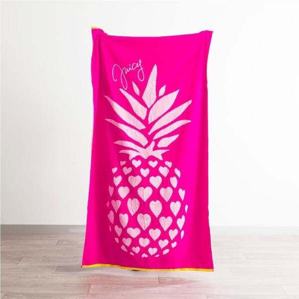 Renee Taylor Jacquard Velour Large Beach Towel 100 x 180 cms Hearts