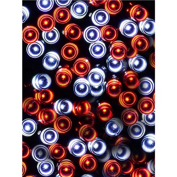 500 Red & Cool White LED 25m String Fairy Light