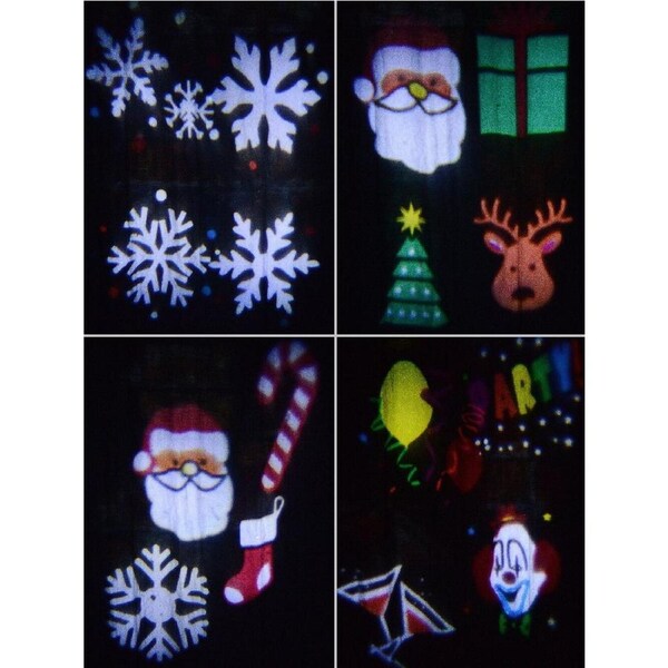 Moving Christmas & Party Icons Garden Laser Projector Light - 20m X 20m