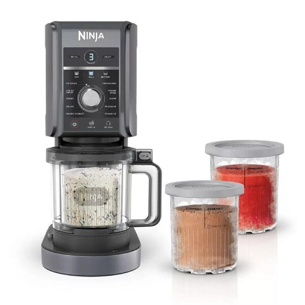 Ninja Ice Cream Sorbet Frozen Yoghurt Machine - Benchtop Frozen Dessert Maker - Electric Kitchen Appliance