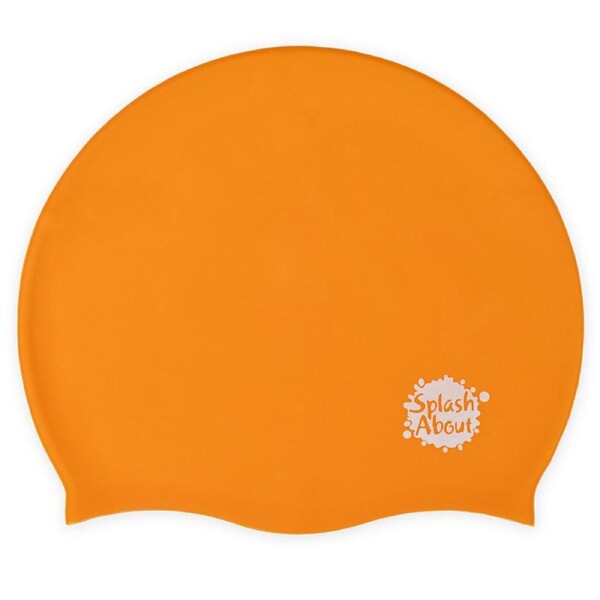 Kids Silicone Swim Cap - Orange