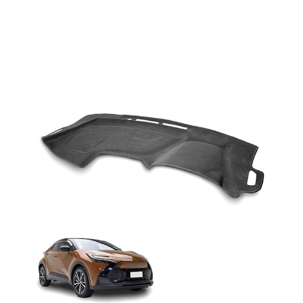 For TOYOTA C-HR ZYX20R/MAXH25R 10/2023-On Custom Black Car Dash Mat Cover Dashmat 2023 2024 2025