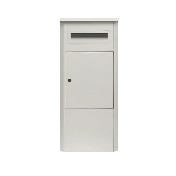Parcel Delivery Drop Box Mailbox - Secure Home Package Locker 38x38x90cm White