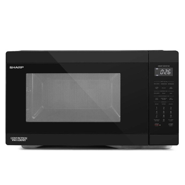 Sharp 26L 1000W Inverter Microwave with Convection and Pro Airfry Black
