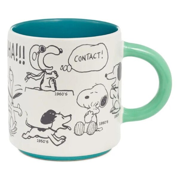 Hallmark Gifts - Peanuts 75th Anniversary Snoopy Through The Decades Mug