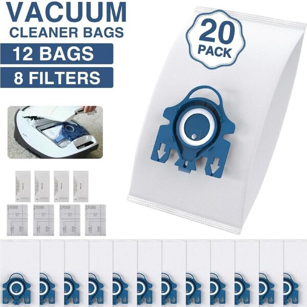 12X Vacuum Cleaner Bags for Miele 3D GN FJM Hyclean S8 S5 S5211 S5210 S2 C2 C3
