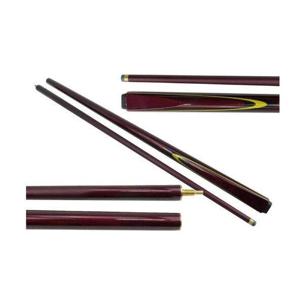 Cuemaster Burgundy 2-Piece Cue Metallic Finish 57 inch Billiards/Pool/Snooker