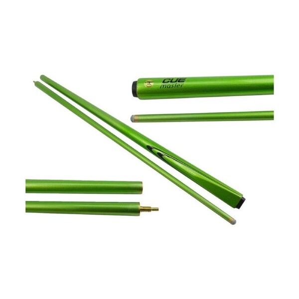 Cuemaster Green 2-Piece Cue Metallic Finish 57 inch Billiards/Pool/Snooker