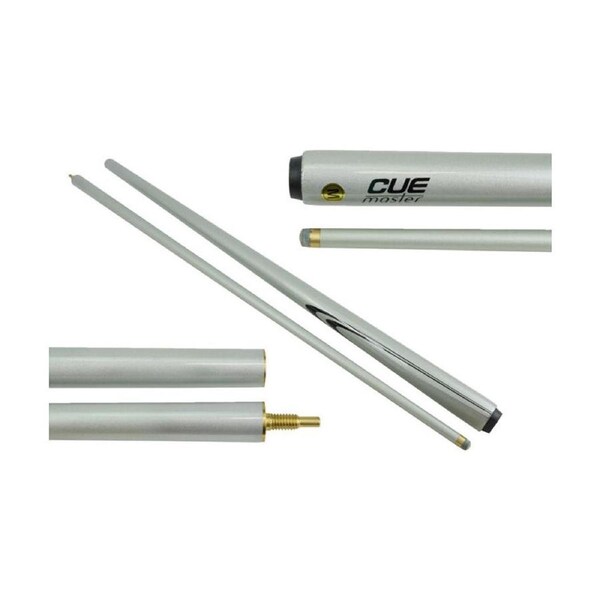 Cuemaster Grey 2-Piece Cue Metallic Finish 57 inch Billiards/Pool/Snooker