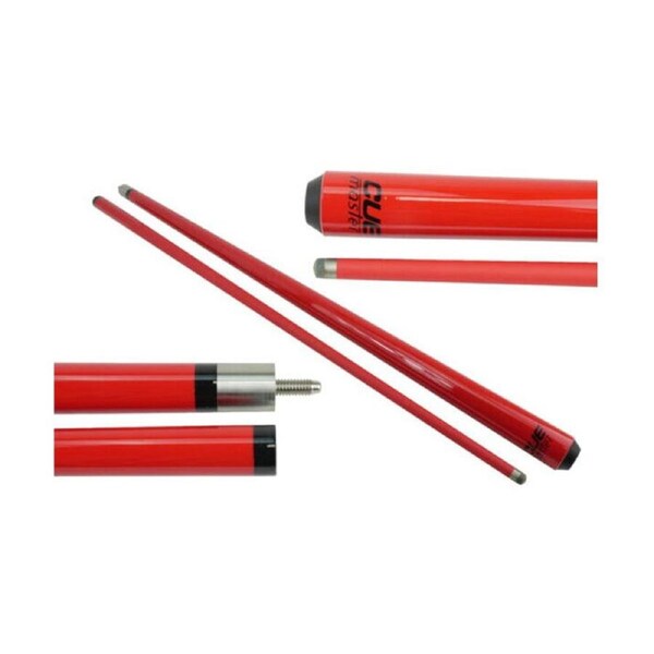 Cuemaster Red 2-Piece Cue Metallic Finish 57 inch Billiards/Pool/Snooker