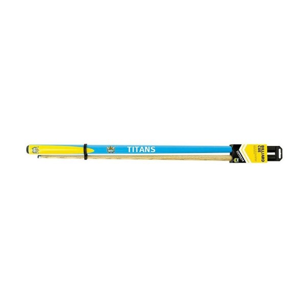NRL 2-Piece Cue Titans Ash Shaft 10mm Elkmaster Tip 57 inch Billiards/Pool